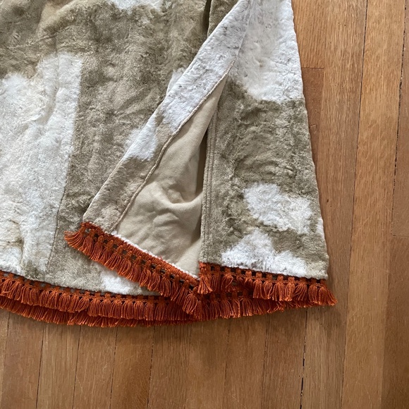 Vintage 70s Western Cow Print Faux Fur Wrap Skirt - Picture 3 of 8